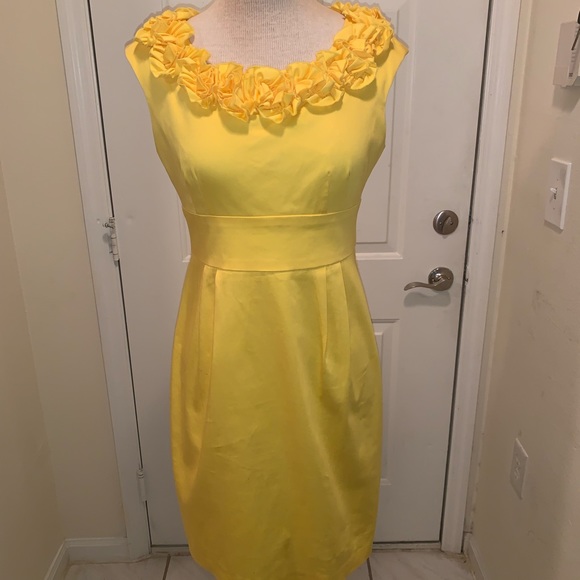 London Times yellow dress - Picture 2 of 3